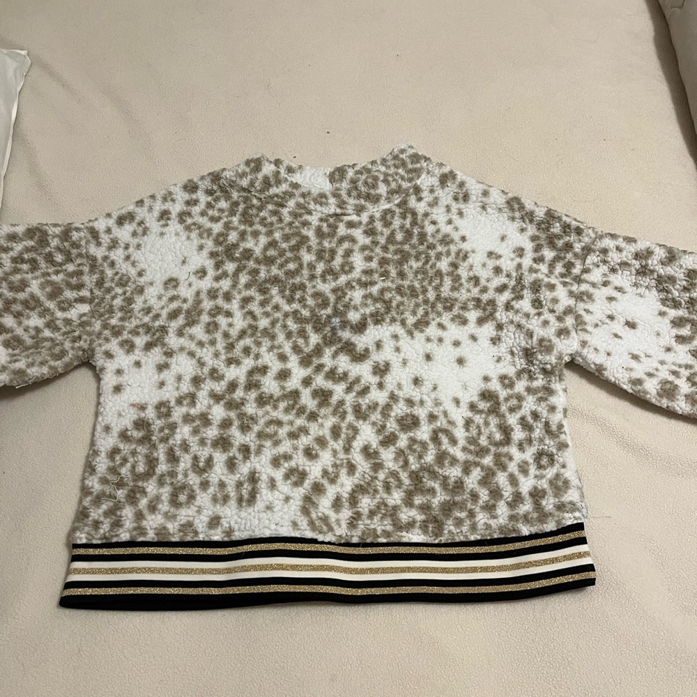 nanette lepore fuzzy sweater size XL